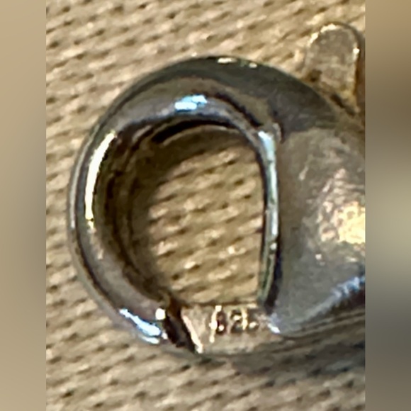 925 Sterling Silver Ornate Crescent Necklace | Israel - Picture 3 of 8